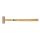 TL-HMF-S Hosco Japan  bronze fretting hammer, flat sides and curved side, total length 300 mm