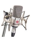 TLM102Stu Neumann TLM Series large diaphragm microphone, condenser, cardioid, P48, XLR-3 M, nickel, studio set