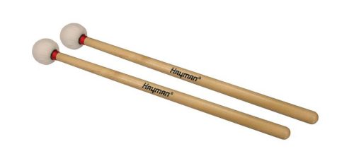 TM-12 Hayman  timpani mallets, 370 mm. maple handle, pair, 41 mm. felt core head