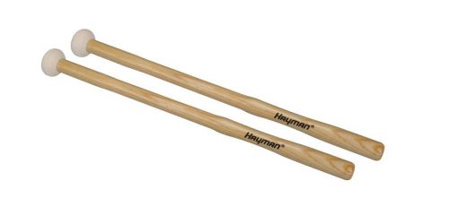 TM-13 Hayman  timpani mallets, 375 mm. maple handle, pair, 33 mm. felt core head