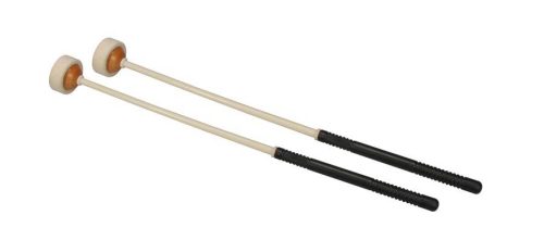 TM-19 Hayman  timpani mallets, 325 mm. plastic handle, pair, 35 mm. wood core head, felt ring