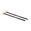 TM-202 Hayman  timpani mallets, 380 mm. rattan handle, black, pair, 35 mm. wood core head