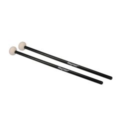   TM-203 Hayman  timpani mallets, 390 mm. rattan handle, black, pair, 35 mm. felt head