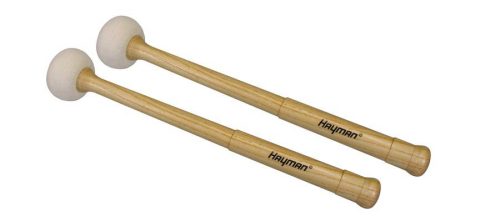 TM-4 Hayman  timpani mallets, 364 mm. maple handle, thick, pair, 57 mm. felt head