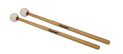 TM-9 Hayman  timpani mallets, 370 mm. maple handle, pair, 35 mm. wood core head, wool felt