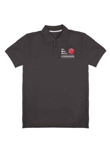 TMA-P01-L misc.  The Music Alliance poloshirt "in total harmony" grey, size L