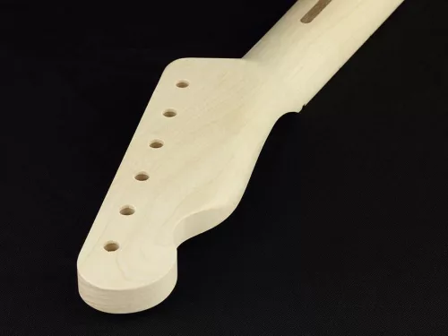 TMO22 Allparts  neck for Telecaster®, maple, maple fretboard, 12" radius, 22 jumbo frets, sanded/unfinished