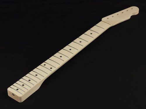 TMOC Allparts  neck for Telecaster®, profile C, maple fretboard, 10" radius, 21 tall frets, sanded/unfinished