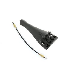   TP-241 Otto  violin tailpiece, 1/4, composit material, black, with 4 finetuners