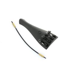   TP-242 Otto  violin tailpiece, 1/2, composit material, black, with 4 finetuners