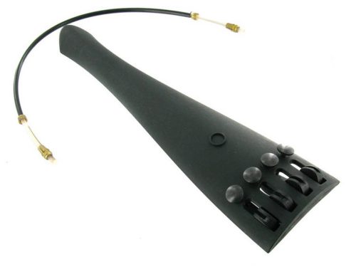 TP-2487 Otto  cello tailpiece, 4/4, composit material, black, with 4 finetuners