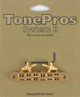 TP6-G TonePros  TP6 tune-o-matic bridge, for USA guitars, gold