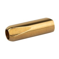   TRS-XSMM The Rock Slide  polished brass Minnie Marks signature slide, hybrid balltip/open end, extra small