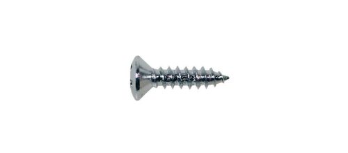 TS-01-C Boston  screw, 3x12mm, 12pcs, oval countersunk, tapping, for pickguard, chrome