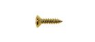 TS-01-G Boston  screw, 3x12mm, 12pcs, oval countersunk, tapping, for pickguard, gold