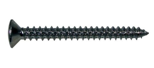 TS-03-B Boston  screw, 4x45mm, 12pcs, oval countersunk, tapping, for neck mount, black