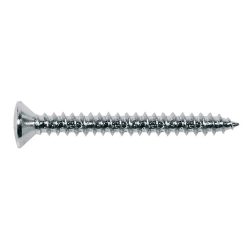   TS-04-C Boston  screw, 4,5x45mm, 12pcs, oval countersunk, tapping, for neck mount, chrome