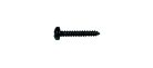 TS-15-B Boston  screw, 2,2x9,5mm, 12pcs, dome head, tapping, for tuners, black