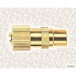 TV-MVG Proel  TV plug, male, goldlacker