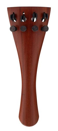 TVF-62H-P Teller  violin tailpiece, 4/4, French model, plumwood, lightweight, 4 finetuners