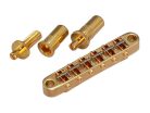 Ti-103B-TGG Gotoh  bridge for e-guitar, "tune-o-matic" stud spacing 74,0mm, titanium saddles, gold