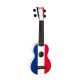 U/FRANCE Mahalo  soprano ukulele, guitar machine heads, Nubone saddle, France, with bag
