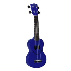   U-SMILE BU Mahalo Smiley Series soprano ukulele, blue, with bag