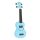 U-SMILE LBU Mahalo Smiley Series soprano ukulele, light blue, with bag