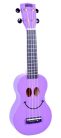 U-SMILE PP Mahalo Smiley Series soprano ukulele, purple, with bag