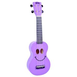   U-SMILE PP Mahalo Smiley Series soprano ukulele, purple, with bag