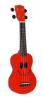 U-SMILE RD Mahalo Smiley Series soprano ukulele, red, with bag