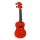 U-SMILE RD Mahalo Smiley Series soprano ukulele, red, with bag