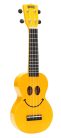 U-SMILE YWK Mahalo Smiley Series soprano ukulele pack SMILE, yellow, with essentials accessory pack