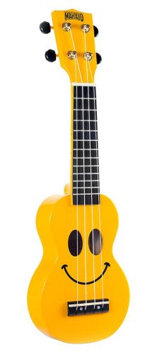 U-SMILINO YW Mahalo Smiley Series soprano ukulele 47cm scale, yellow, with bag