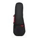 UB380/65 CNB  bag for ukulele, unpadded, with front pocket, zipper and strap, concert shape 65 cm