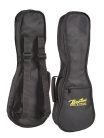 UK-10 Boston  bag for soprano ukulele, 10 mm. padded nylon, black