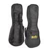 UK-10 Boston  bag for soprano ukulele, 10 mm. padded nylon, black