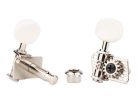 UK-12-05MAN Gotoh  machine heads for ukulele, ultra light, 1:14 ratio, white button, nickel