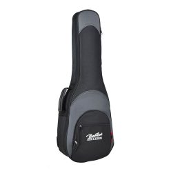   UKB-25-BG Boston Super Packer gig bag for ukulele, 25 mm. padding, black and grey, multiple pockets, baritone shape