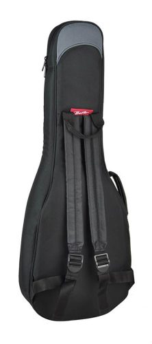 UKB-25-BG Boston Super Packer gig bag for ukulele, 25 mm. padding, black and grey, multiple pockets, baritone shape