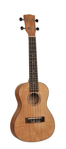 UKC-310 Korala Performer Series concert ukulele, all flamed okoume with guitar machine heads