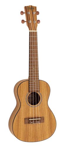 UKC-510 Korala Performer Series concert ukulele, all zebrano, open guitar machine heads