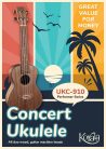 UKC-910 Korala Performer Series concert ukulele, all dao wood, guitar machine heads