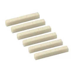   UKS-001 Korala Performer Series original replacement part, bone nut for soprano/concert ukulele, 36x5,5x3,5mm, 6 pieces
