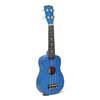 Korala UKS-15-BU Sopran-Ukulele mit Gitarrenmechaniken, Blau