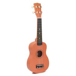   UKS-15-OR Korala  soprano ukulele with guitar machine heads, orange