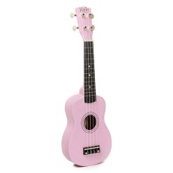   UKS-15-PK Korala  soprano ukulele with guitar machine heads, pink