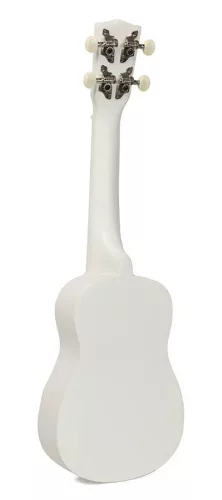 Korala UKS-15-WH Ukulele Sopran cu Chei de Chitară, Alb