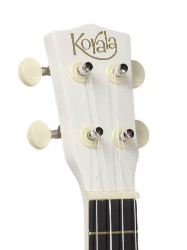 Korala UKS-15-WH Ukulele Sopran cu Chei de Chitară, Alb