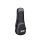 UKS-25-BG Boston Super Packer gig bag for ukulele, 25 mm. padding, black and grey, multiple pockets, soprano shape